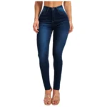 Ultra Stretch Butt Lifting High-Waisted Skinny Jeans for Women, Soft Denim Jeggings with Pockets