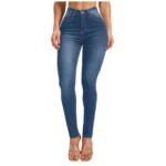 Ultra Stretch Butt Lifting High-Waisted Skinny Jeans for Women, Soft Denim Jeggings with Pockets - Image 2