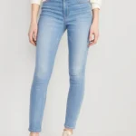 Judy Blue Womens Jeans - High Waisted Skinny with Destroy & Shark Bit Hem