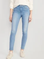 Judy Blue Womens Jeans - High Waisted Skinny with Destroy & Shark Bit Hem