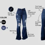 PEIHOT Vintage Bell Bottoms Flare Jeans for Women 90s High Waist Ripped Distressed Wide Leg High Rise Denim Pants