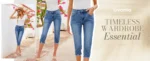 luvamia Cropped Jeans for Women Skinny Trendy High Waisted Distressed Ripped Stretchy Denim Pants Destroyed Jeggings - Image 2