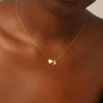Eaciy Gold Initial Necklaces for Women Girls, 18K Gold Plated Letter A-Z Heart Initial Necklaces for Women Teen Girl Gifts Trendy Stuff Birthday Gifts for Girls Kids Jewelry