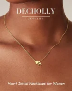 Eaciy Gold Initial Necklaces for Women Girls, 18K Gold Plated Letter A-Z Heart Initial Necklaces for Women Teen Girl Gifts Trendy Stuff Birthday Gifts for Girls Kids Jewelry - Image 3