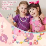 Girls Purse with Kids Jewellery, Beaded Handbag with Necklace Bracelet Earrings Hair Accessories Crossbody Bag Girls Birthday Presents Christmas Gifts - Image 2
