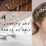 IFKM Silver Jewelry Sets for Women Rhinestone Crystal CZ Bridal Bridesmaid Accessories Necklace Earrings set for Wedding Prom Anniversary Birthday Gifts