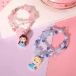 Hooqict Princess Dress Up Kids Jewelry for Girls 4-6 Bracelets Necklaces Rings Set Toddler Play Jewelry for Costume Princess Party Favors for 3 4 5 6 7 8 Year Old Birthday Gifts