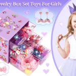 Toddler Girl Toys for Ages 5-7 Littler Girls Jewelry Set,51Pcs Kids Toy for Girls Age 8-10 Clip on Earrings,Princess Toys Adjustable Ring,Girl Toy Age 3 4 5 6-8 Year Old Birthday Christmas Gifts