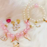 Hifot Kids Jewelry Little Girls Plush Handbag Necklace Bracelet Earrings Ring Hair Clips Set, Princess Costume Jewelry Party Favors Gift for Dress up Pretend Play (3-8 Years)