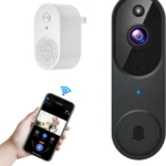 Orbitell 1080p Wireless Wi-Fi Video Doorbell Camera with Two Way Audio, Night Vision, Cloud Storage, Smart AI Motion Detection, Support 2.4GHz Wi-Fi only