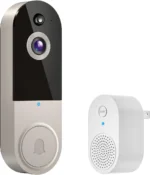 Wireless Video Doorbell w/ Smart Lock Set - Incl. Chime, Dual Cameras, 5MP 3K QHD, 2'' Screen & 32GB eMMC, Motion Detection & Real-time Alert, 2-way Audio, Door Bell and Keyless Entry Front Door Lock - Image 2