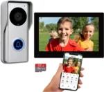 Wireless Smart Video Doorbell Intercom System, WiFi 1080P Video Doorbell Camera with Monitor, Video Door Phone with 7"Touch Screen, Motion Detection, No Subscription, APP Control - Image 2