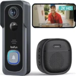 BOIFUN Video Doorbell Camera Wireless, 180° Wide View, 2K HD, No Subscription, AI Human Detection, Head-to-Toe, HDR Night Vision, Two-Way Audio, Battery Powered with Chime, 2.4 GHz Wi-Fi Only