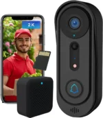 youkey Doorbell Camera Wireless No Subscription, 2K Dual-cam Video Doorbell with Chime, See Visitor & Package at Once, 5G WiFi, 8GB Local Storage, Two-Way Talk, Compatible with Alexa & Google Home - Image 3