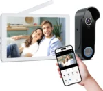 Wireless Doorbell Camera with 8" Screen Monitor, Smart Video Door Phone Intercom System1080P WiFi, Motion Detection, Night Vision, 2 Way Audio, Local Storage No Monthly Fee,Tuya App - Image 3