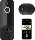 Guggre Doorbell Camera M52, Security Camera Outdoor/Indoor, 1080 HD with Night Vision, 4 Infrared Lights, 120° Wide View, Motion Detection Notification, Works with Smartphone, Wireless, Online Support - Image 2