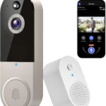 Lunelyx 1080P Wireless Video Doorbell Camera, Outdoor Surveillance Cameras, FHD Live View, Cloud Storage, AI Human Detection, Instant Alert, Night Vision, Two Way Audio, 2.4G WiFi Only
