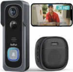 Wireless Video Doorbell w/Smart Lock Set - Incl. Chime, Dual Cameras, 5MP 3K QHD, 2" Screen & 32GB eMMC, Motion Detection & Real-time Alert, 2-Way Audio, Door Bell and Keyless Entry Front Door Lock - Image 3