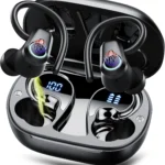 Wireless Earbuds, Bluetooth 5.3 Headphones HiFi Stereo 50H Playback LED Digital Display Ear Buds with ENC Noise Canceling Headset, IPX7 Waterproof Earphones for Gym/Running/Work (Black)
