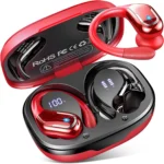 Wireless Earbuds 75hrs Bluetooth 5.4 Headphone Sport, 2026 Bluetooth Earbuds Stereo Deep Bass Over Ear Bud with Earhooks, ENC Noise Cancelling Mic, IPX7 Waterproof Earphone for Gym/Running/Workout