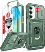 LeYi for Samsung Galaxy A17/A16-5G Phone Case: Samsung A17 Case with Screen Protector [2 Packs], Camera Cover, Military-Grade Heavy Duty Active Outdoor Protection para Galaxy A 17 5G Case, Black - Image 3