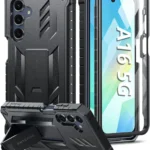 for Samsung Galaxy A16 5G Phone Case [15 FT Military Grade Drop Protection] with 2X Tempered Glass Screen Protector, Heavy-Duty Shockproof Magnetic Kickstand Case for Samsung Galaxy A16 5G (Dark Blue)