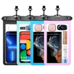 4 Pack 10.5" Large Waterproof Phone Pouch - Underwater Clear Cell Holder - Universal Water Proof Dry Bag with Neck Lanyard for iPhone 16 Pro Max Samsung Galaxy with Heavy Case for Beach Swimming Pool - Image 2