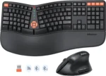 Wireless Keyboard and Mouse Combo, Full-Size Silent Ergonomic Keyboard and Optical Mouse, Long Battery Life, 2.4GHz Lag-Free Cordless Mice Keyboard for Computer, Mac, Laptop, PC, Windows - Image 2