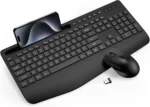 Wireless Keyboard and Mouse Combo, Full-Size Silent Ergonomic Keyboard and Optical Mouse, Long Battery Life, 2.4GHz Lag-Free Cordless Mice Keyboard for Computer, Mac, Laptop, PC, Windows - Image 3