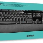Logitech MK345 Wireless Keyboard and Mouse Combo with Palm Rest, 2.4 GHz USB Receiver, Compatible with PC, Laptop, Black