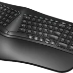 Wireless Keyboard and Mouse Combo, Full Size Silent Ergonomic Keyboard and Mouse, Long Battery Life, Optical Mouse, 2.4G Lag-Free Cordless Mice Keyboard for Computer, Mac, Laptop, PC, Windows