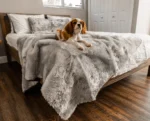 PupProtector™ Summer Short Fur Waterproof Throw Blanket - Grey - Image 2