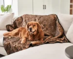PupProtector™ Summer Short Fur Waterproof Throw Blanket - Sable Tan - Image 2