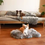 PupRug® Orthopedic Bed + Matching Waterproof Blanket Bundle - Charcoal Grey - Image 2