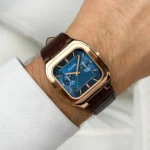 Quadrus Multifunction Watch Leather, Blue, Rose Gold Colour - Image 2