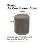 Ravenna All-Weather 34 Inch Round Air Conditioner Cover - Image 2