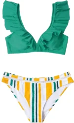 CUPSHE Ruffle Off-Shoulder Bikini Set - Image 2