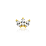 Junipurr Threadless Belly Button Jewelry 14K Gold - Image 2