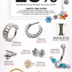 Inviscus Body Jewelry Crystal Navel Bar