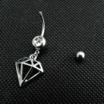 Inviscus Body Jewelry Crystal Navel Bar - Image 4