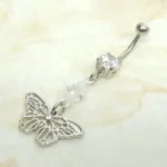 Handmade Dangle Butterfly Navel Ring