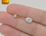 Safi 14K Gold Belly Button Stud