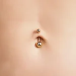 Safi 14K Gold Belly Button Stud - Image 2
