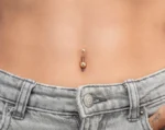 Safi 14K Gold Belly Button Stud - Image 3