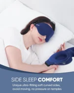 MZOO Sleep Eye Mask 3D with Earplugs - Image 3