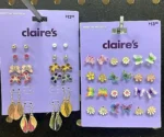 Claire's Girls 12-Pair Earring Set with Organizer