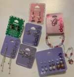 Claire's Girls 12-Pair Earring Set with Organizer - Image 3