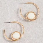 Soko Recycled Brass Tia Hoop Earrings