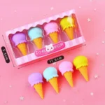 Twinkle Erasers Ice Cream Cone 4-Pack