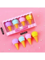 Twinkle Erasers Ice Cream Cone 4-Pack